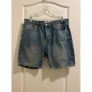 Topman Mens Slim Denim Shorts 8”